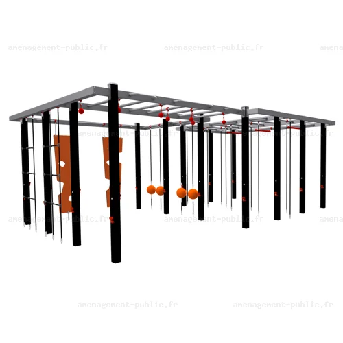 Structure de parcours d’obstacles extérieur